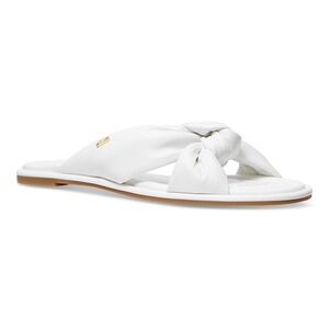 Michael Kors Women's White Slide Sandals